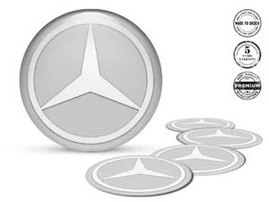 Mercedes Felgenaufkleber für Autos Luxusgewölbte Logos